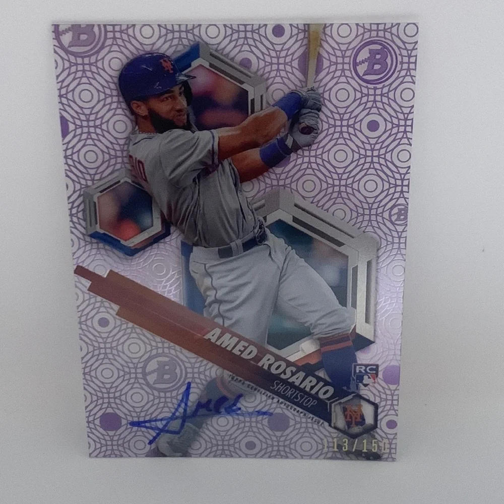 Topps Certified Amed Rosario Auto NY Mets 113/150 (012)